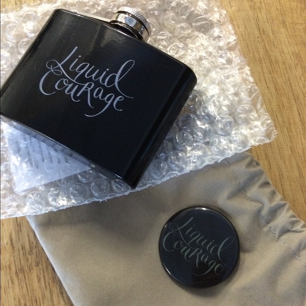 Give Studio ‘Liquid Courage’ Black Hip Flask